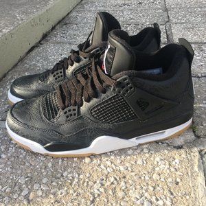 Jordan 4 Retro Laser Black Gum Bottom